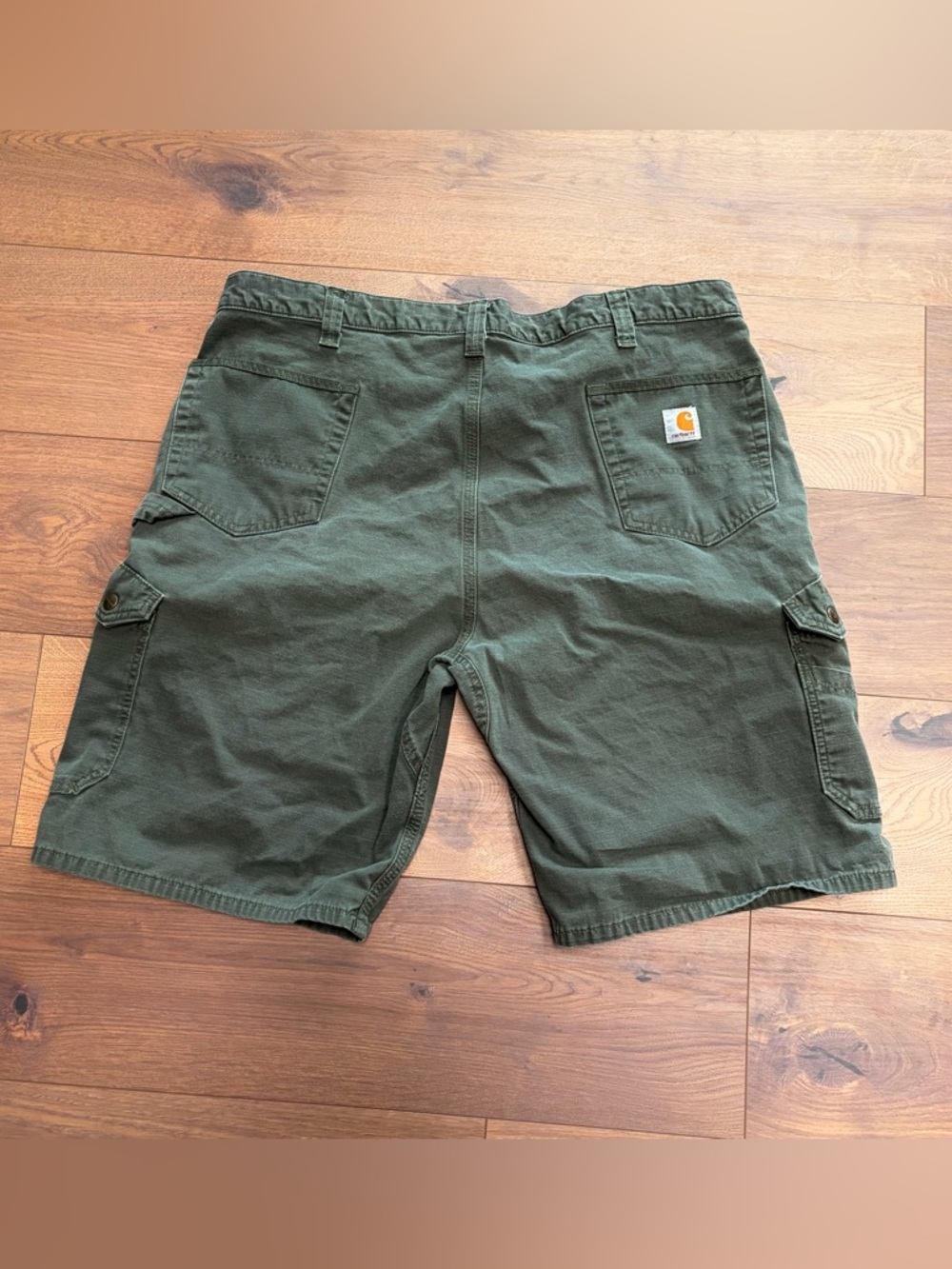 Carhartt Men's Dark Olive Cargo Work Shorts